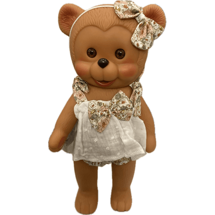 POPPY BEAR- WHITE