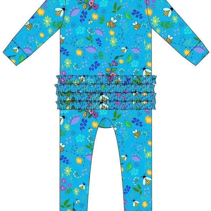 BUMBLE - Ruffled Footie — thumbnail 2