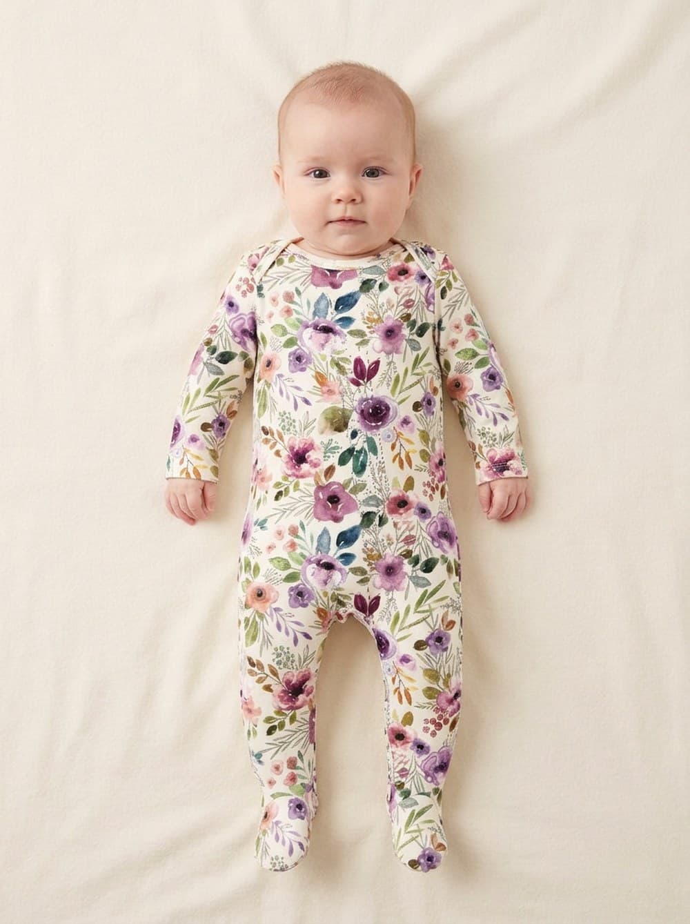 BRIELLE - Ruffled Bamboo Footie