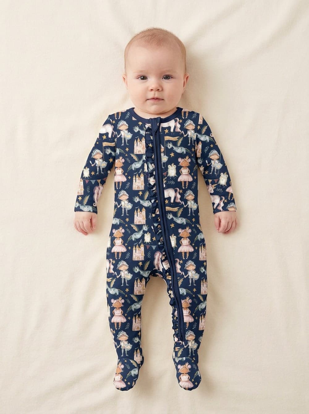 SLOANE Ruffled Footie